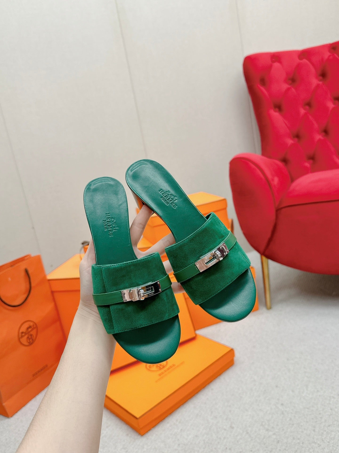 New luxury fashion Kelly Ladies' high-heeled sandals