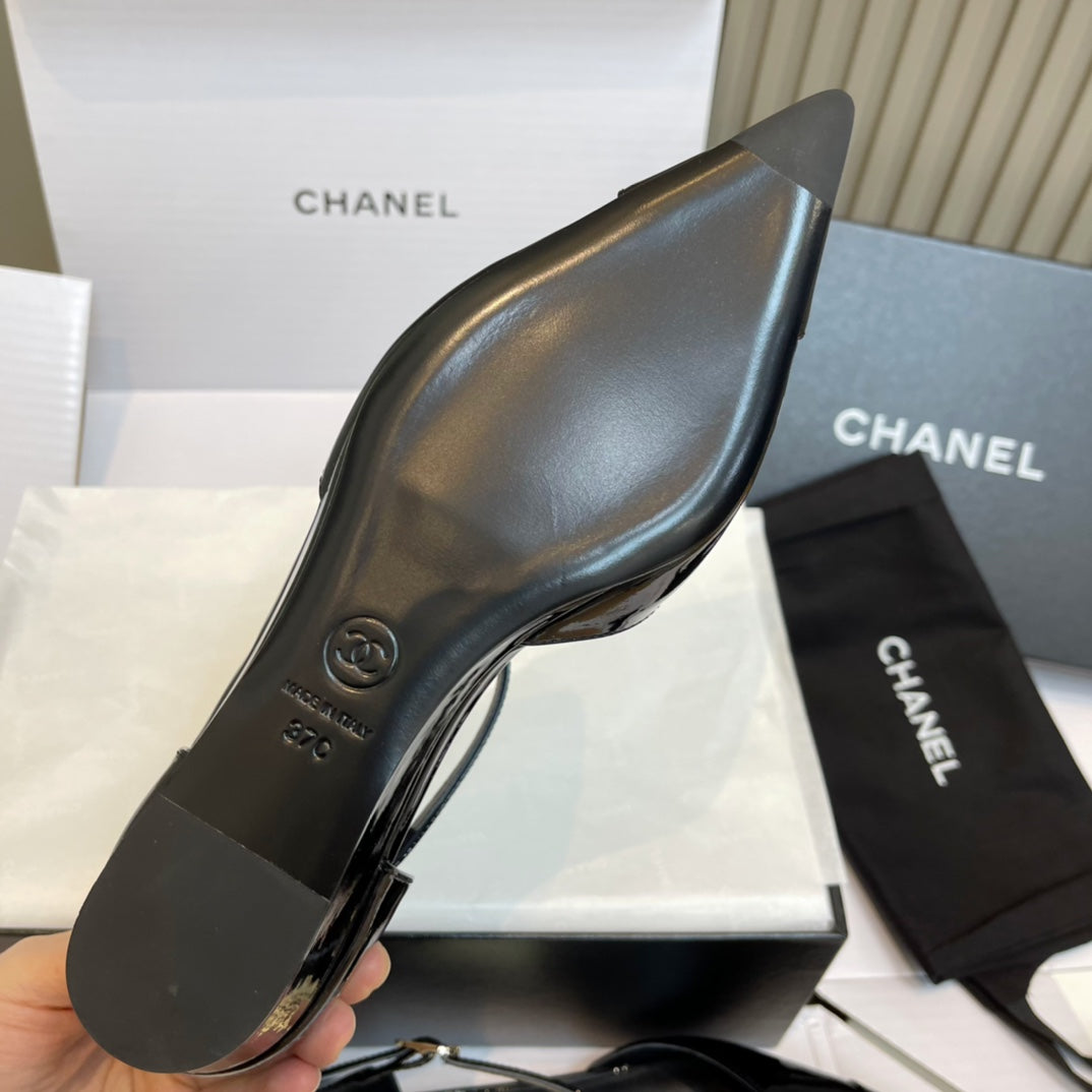 New luxury fashion Double C "logo" ladies high heels 4.5CM