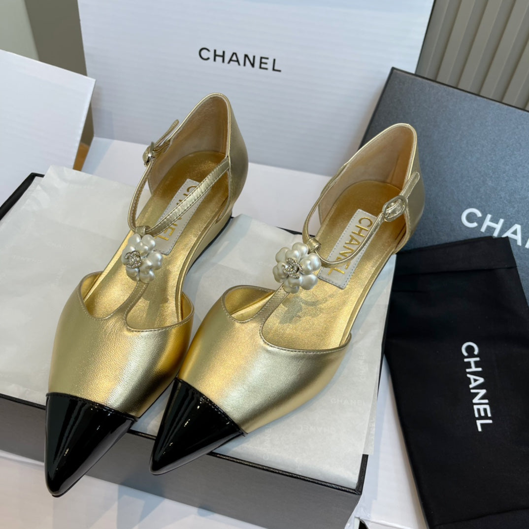 New luxury fashion Double C "logo" ladies high heels 4.5CM