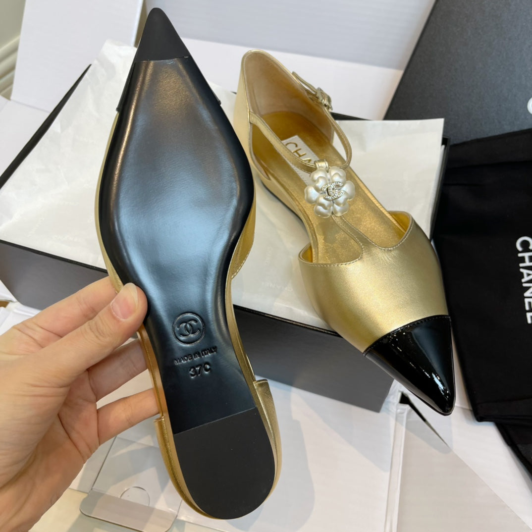 New luxury fashion Double C "logo" ladies high heels 4.5CM