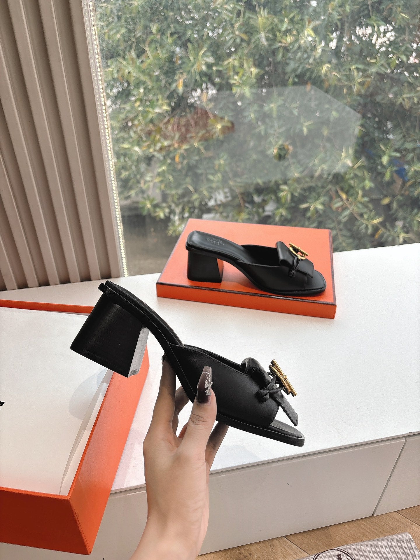 New luxury fashion Glenan Ladies' high-heeled sandals 5CM