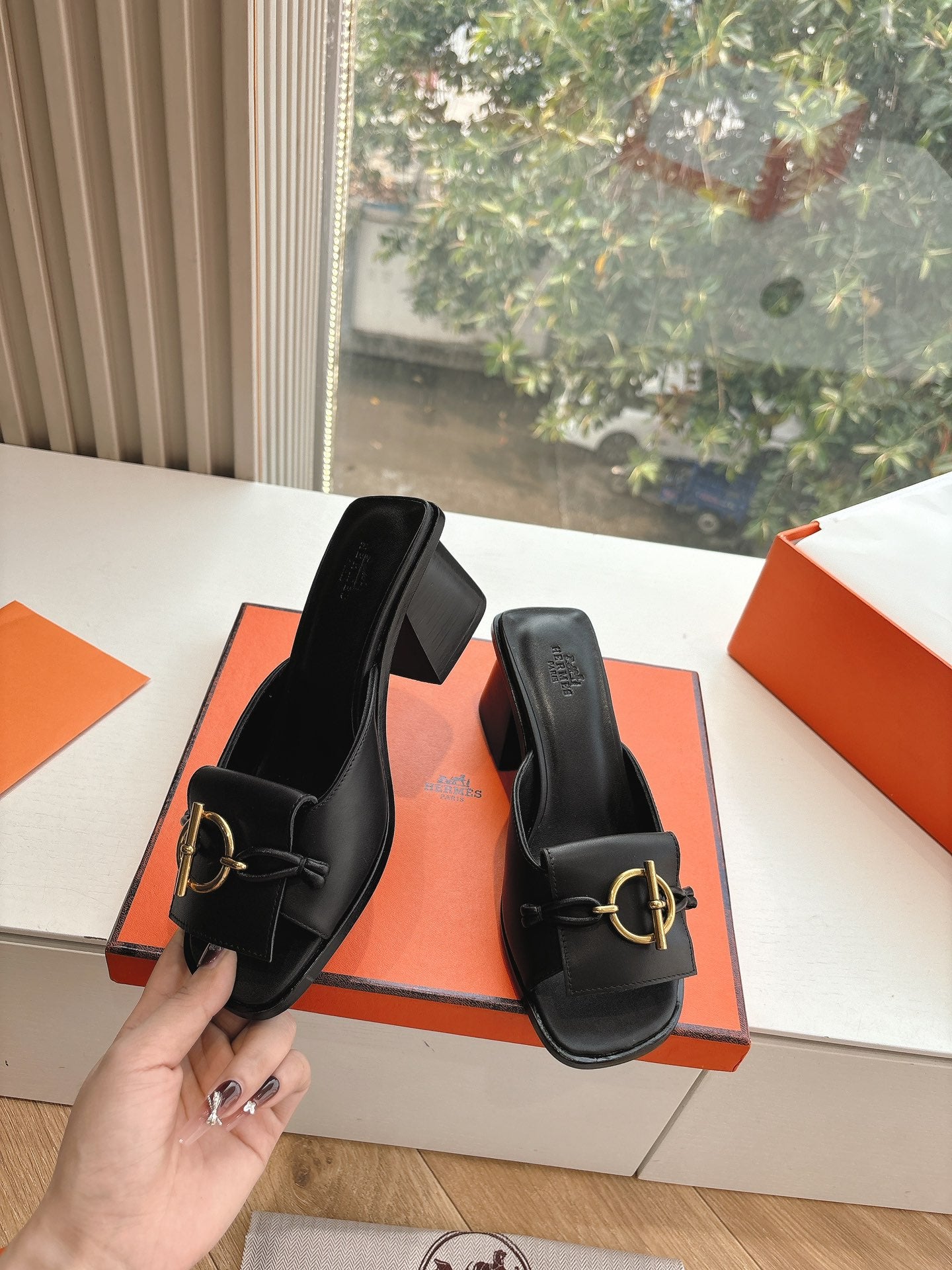 New luxury fashion Glenan Ladies' high-heeled sandals 5CM