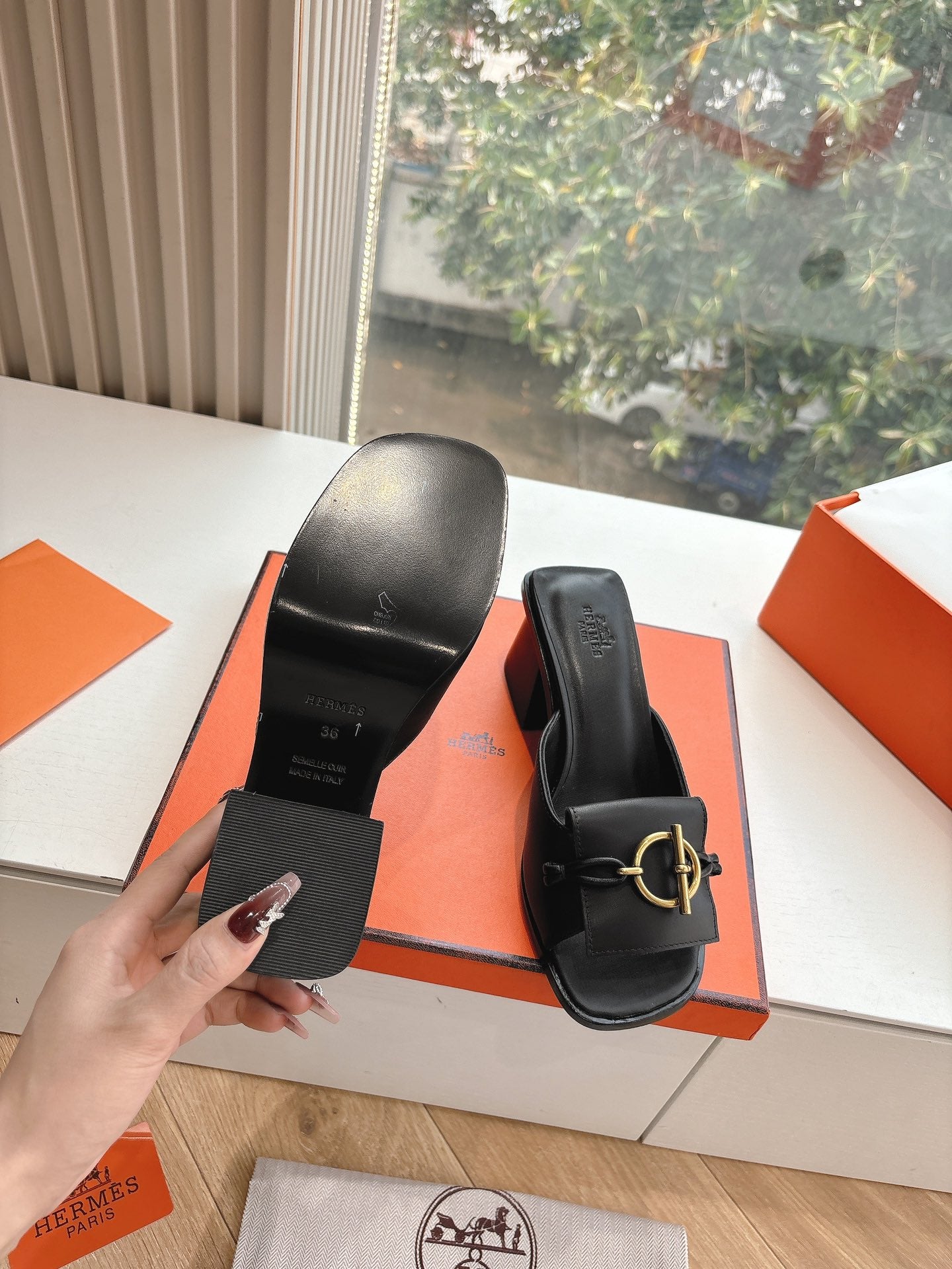 New luxury fashion Glenan Ladies' high-heeled sandals 5CM