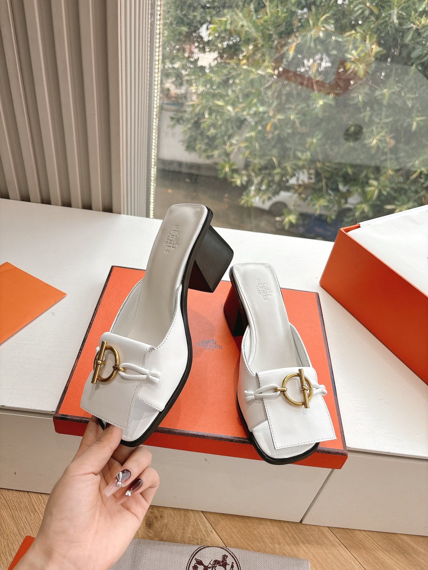 New luxury fashion Glenan Ladies' high-heeled sandals 5CM