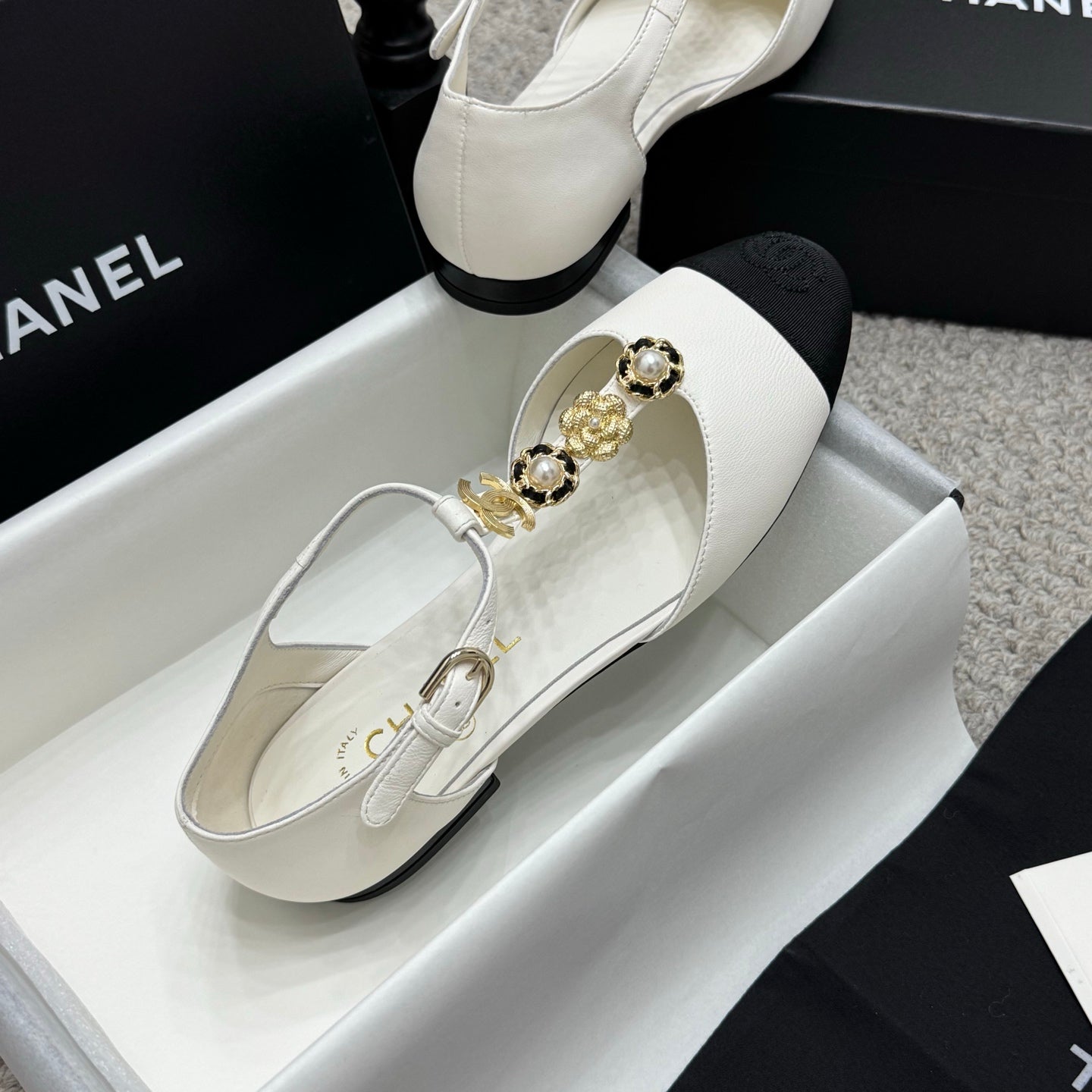New luxury fashion Double C "logo" ladies high heels 3CM