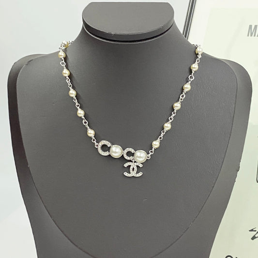 New Fashion pearl double-layer Women's Necklace