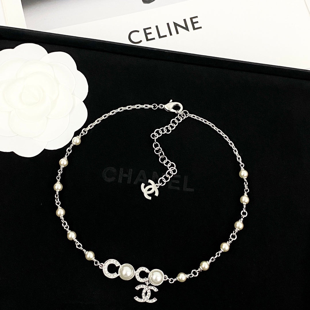New Fashion pearl double-layer Women's Necklace
