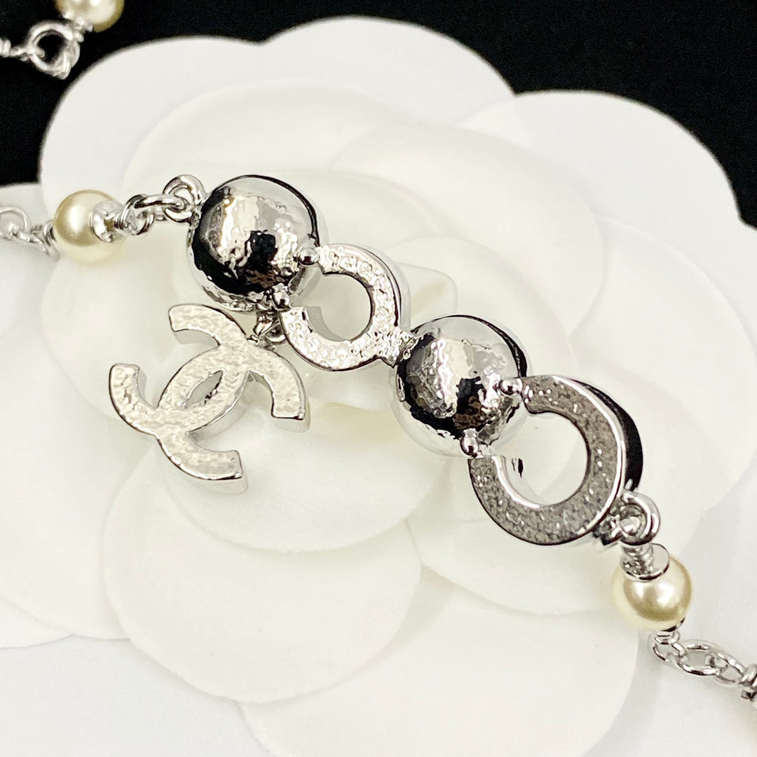 New Fashion pearl double-layer Women's Necklace