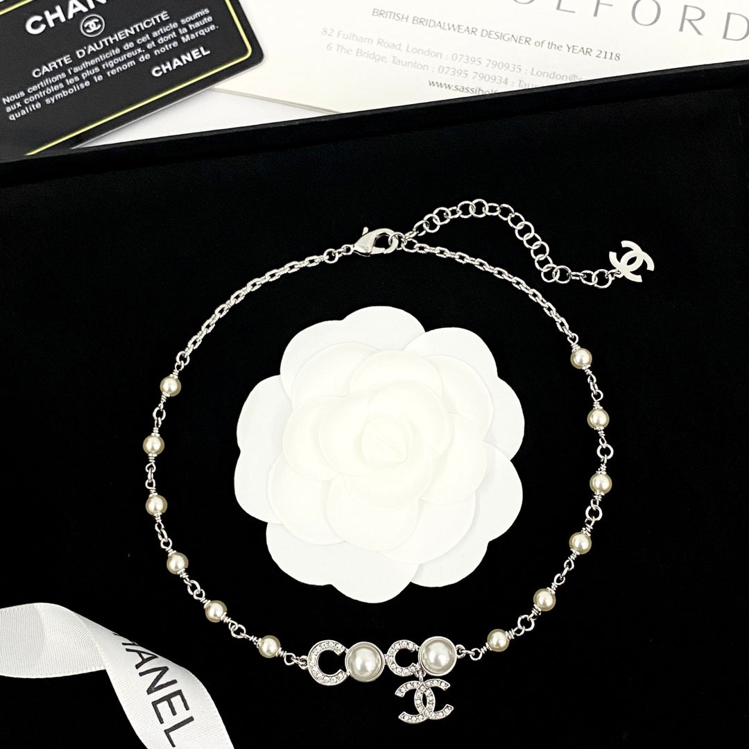 New Fashion pearl double-layer Women's Necklace
