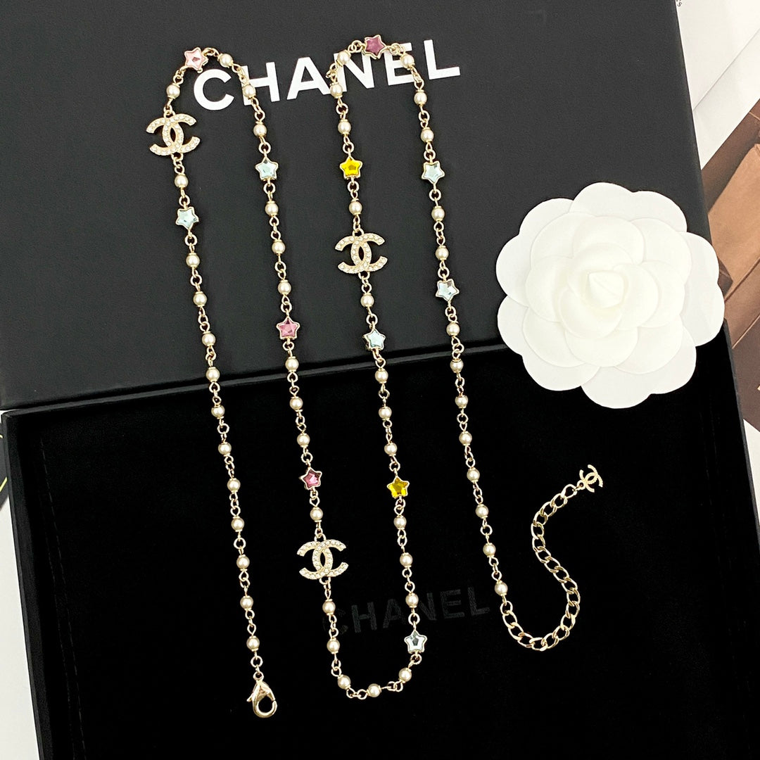 New Fashion Colorful diamonds, stars, pearls Women's Necklace