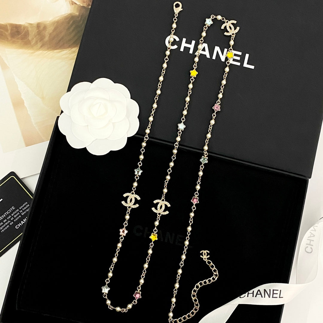 New Fashion Colorful diamonds, stars, pearls Women's Necklace