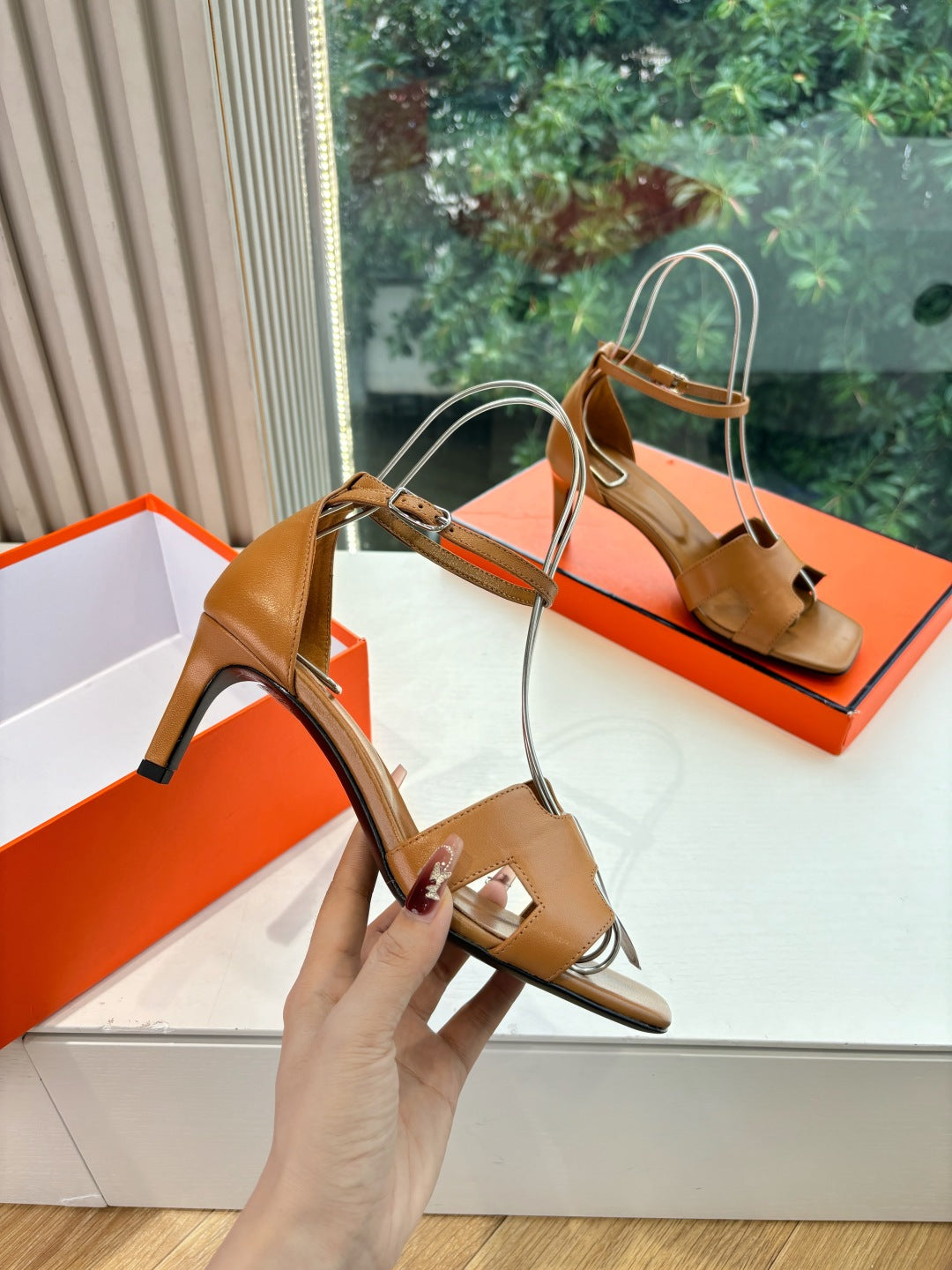 New luxury fashion Kelly Ladies' high-heeled sandals7cm