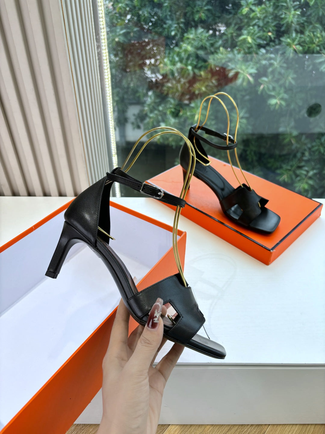 New luxury fashion Kelly Ladies' high-heeled sandals7cm