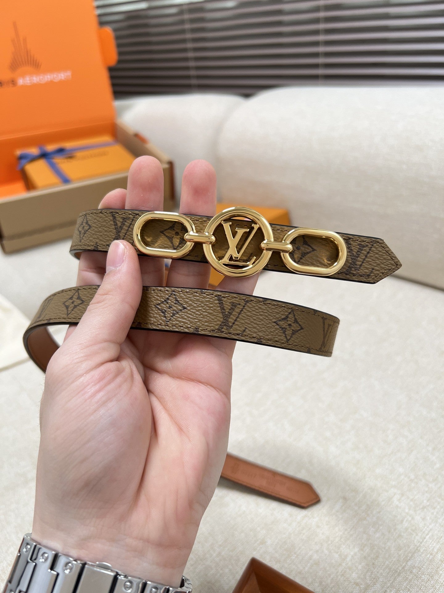 New Fashion Trend CIRCLE PRIME 20mm Women's Double sided Belt