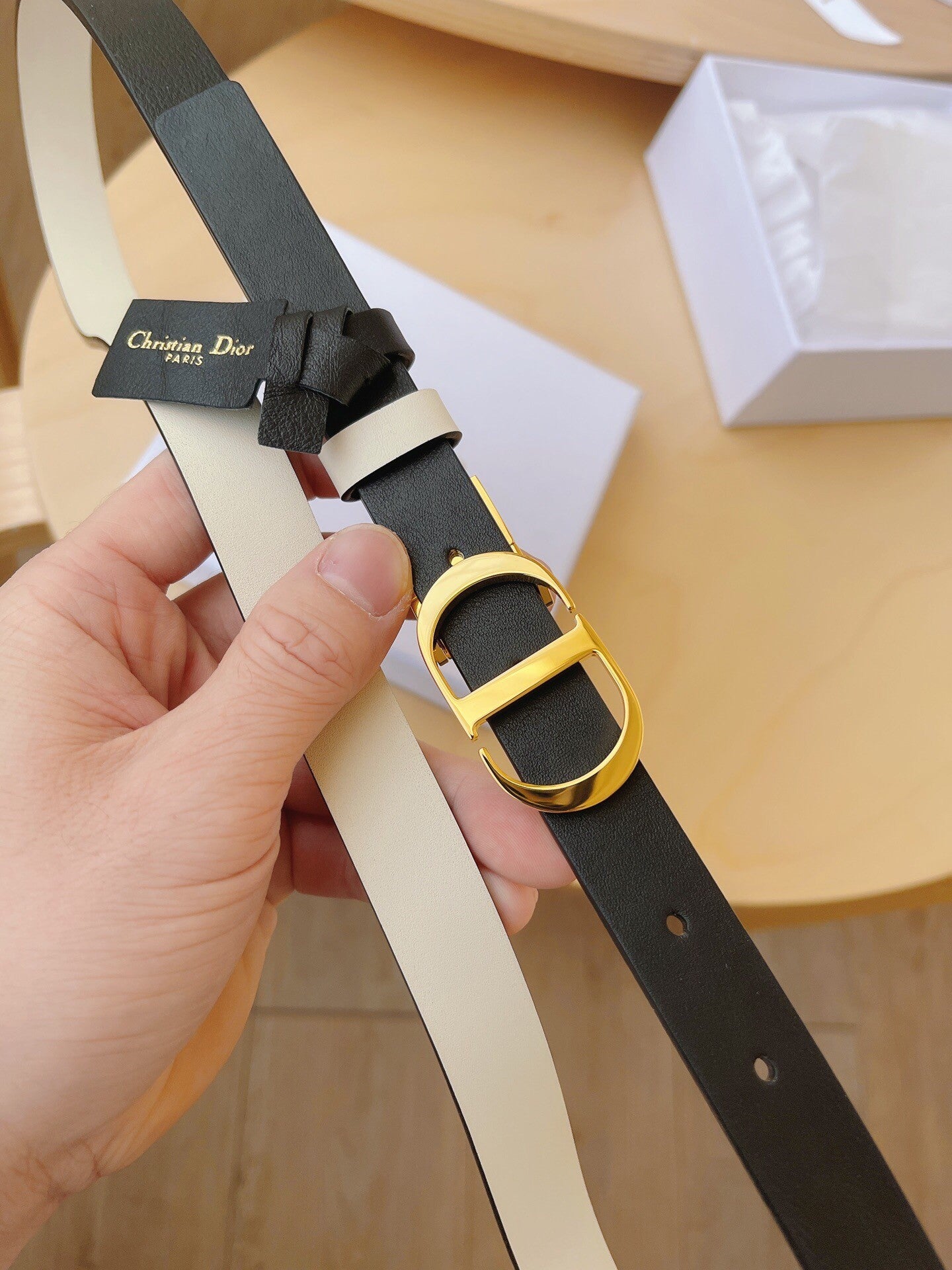 new double-sided smooth top cowhide women's belt 20MM
