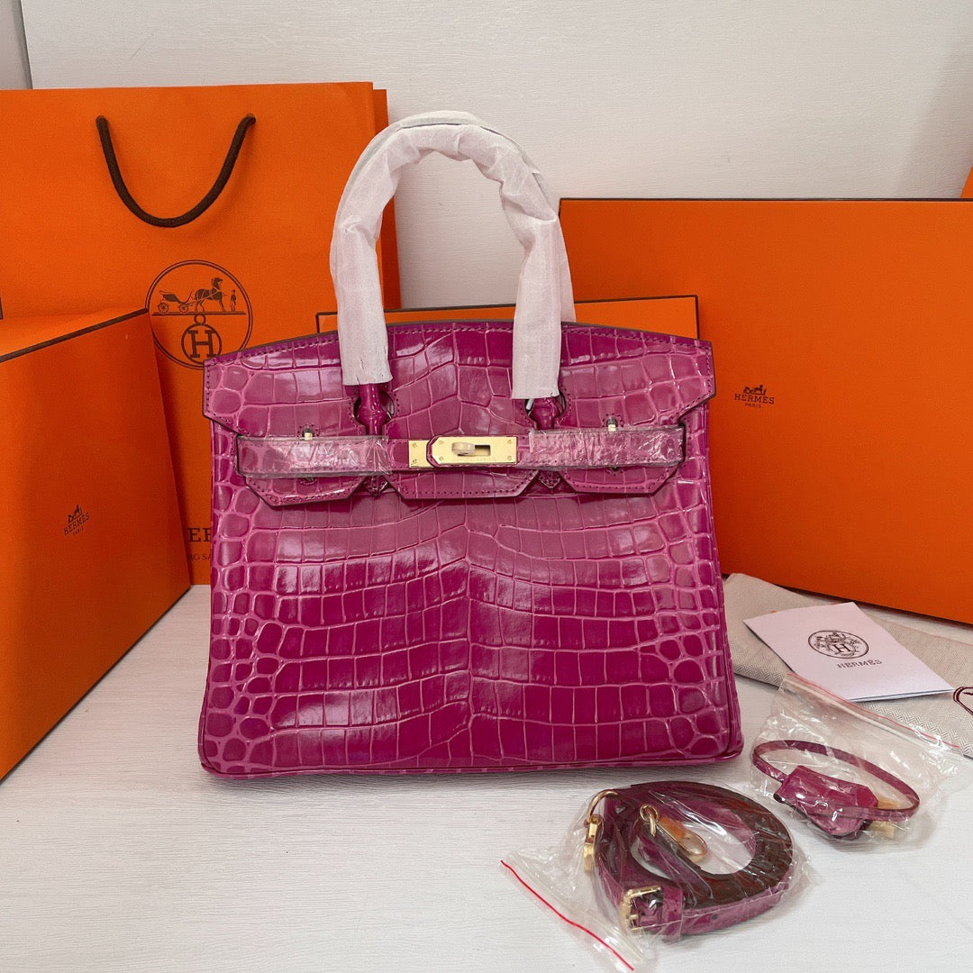 luxury fashion birkin Vert fonce women's handbag