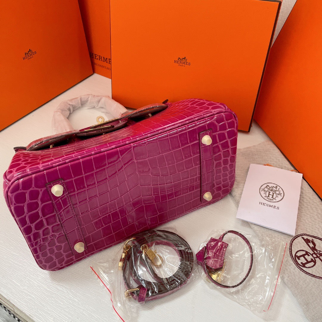 luxury fashion birkin Vert fonce women's handbag
