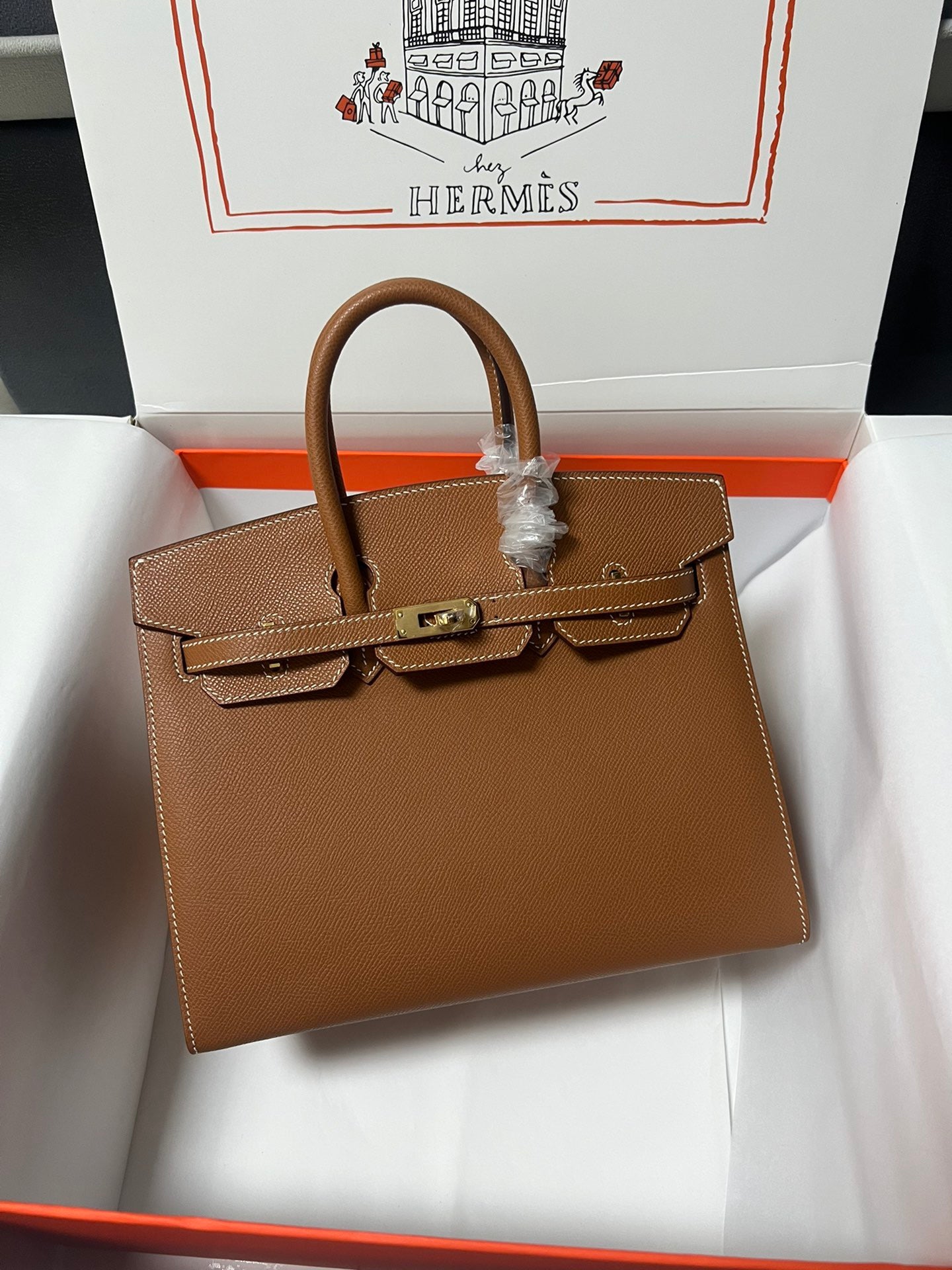New luxury fashion birkin Epsom women's single shoulder handbag