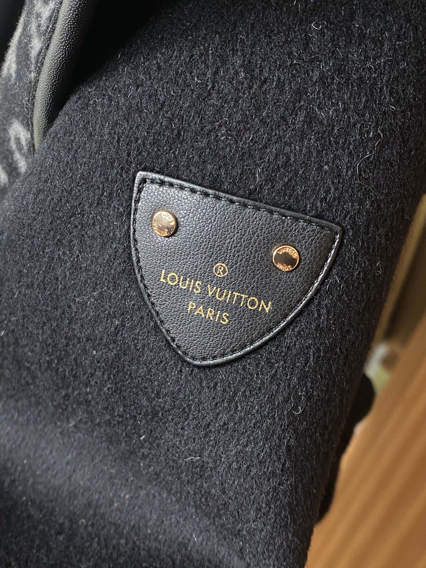 New luxury fashion classic Monogram small flower hooded cashmere coat