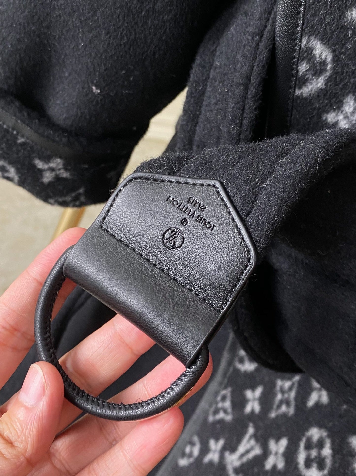New luxury fashion classic Monogram small flower hooded cashmere coat