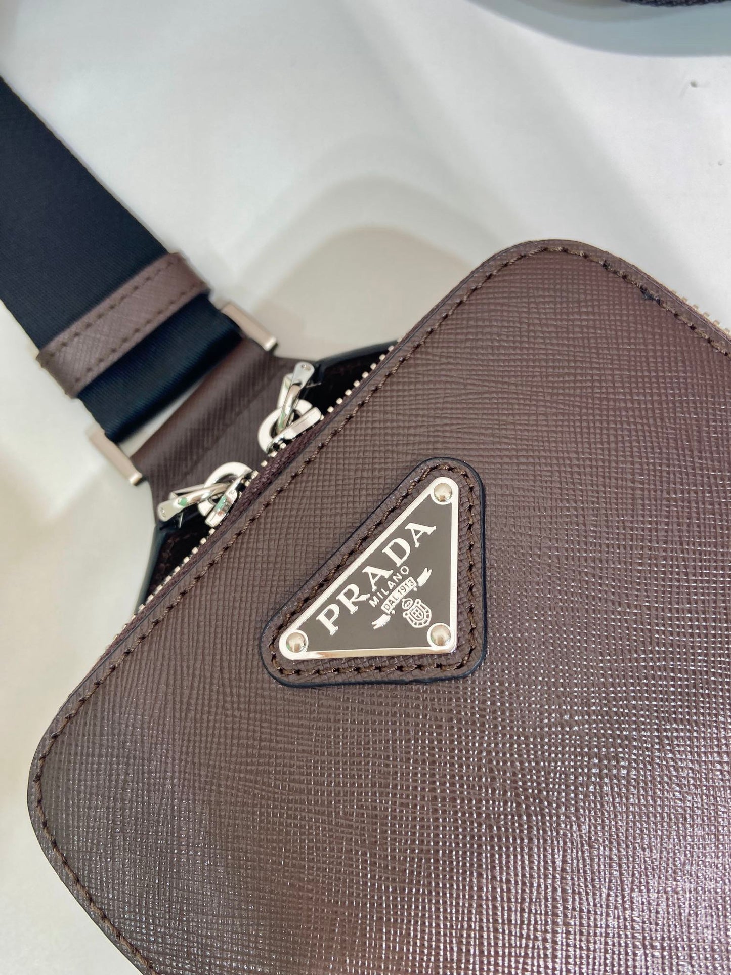 New Fashion Luxury PRADA Brique Saffiano Bags