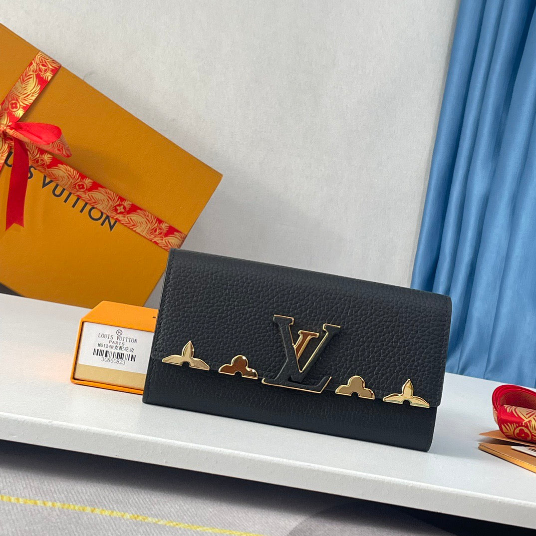 New luxury, elegance, delicacy, and softness Capucine wallet