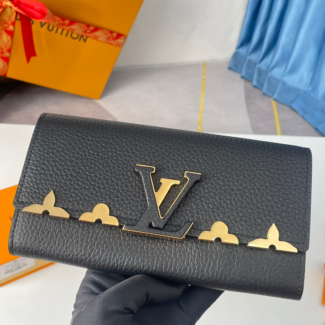 New luxury, elegance, delicacy, and softness Capucine wallet