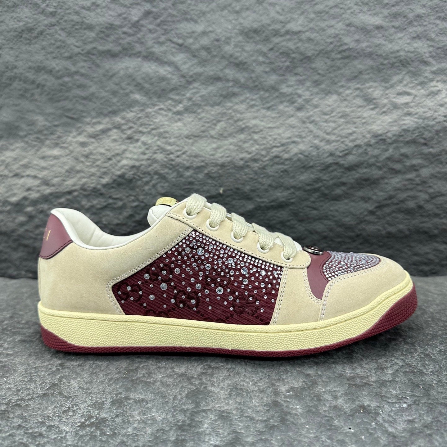 New luxury  fashion Women's GG crystal Screener sneaker