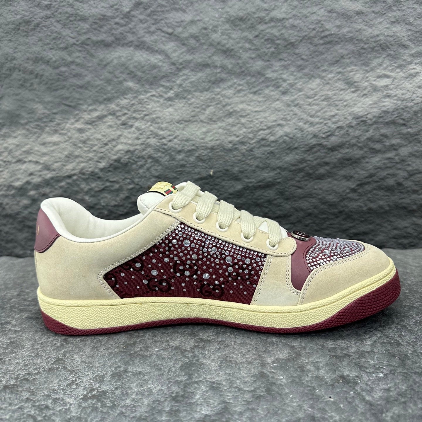 New luxury  fashion Women's GG crystal Screener sneaker