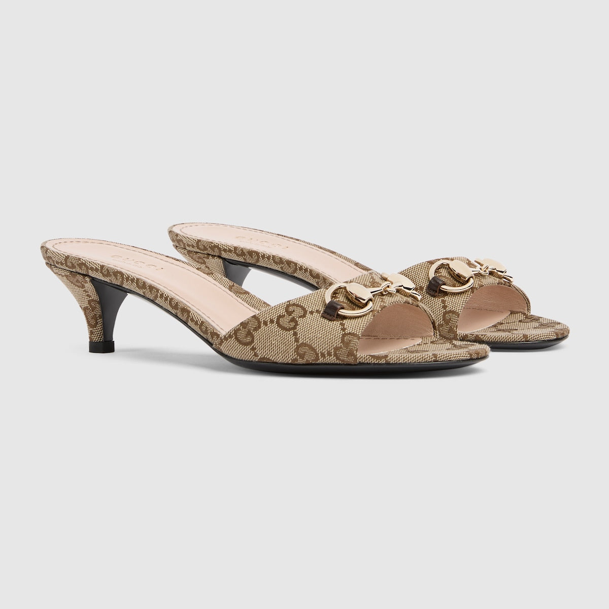 New Luxury Fashion Women's High-Heel Sandals with Horsebit Accent 50mm