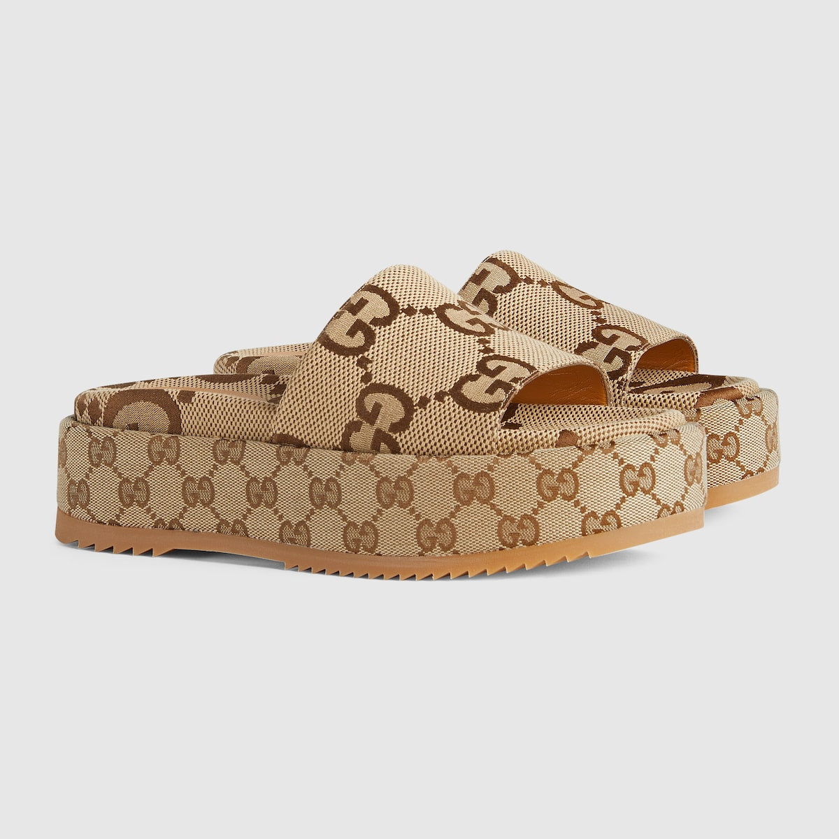 New Luxury Fashion Women's Slides with Super Double G Embellishment  55mm