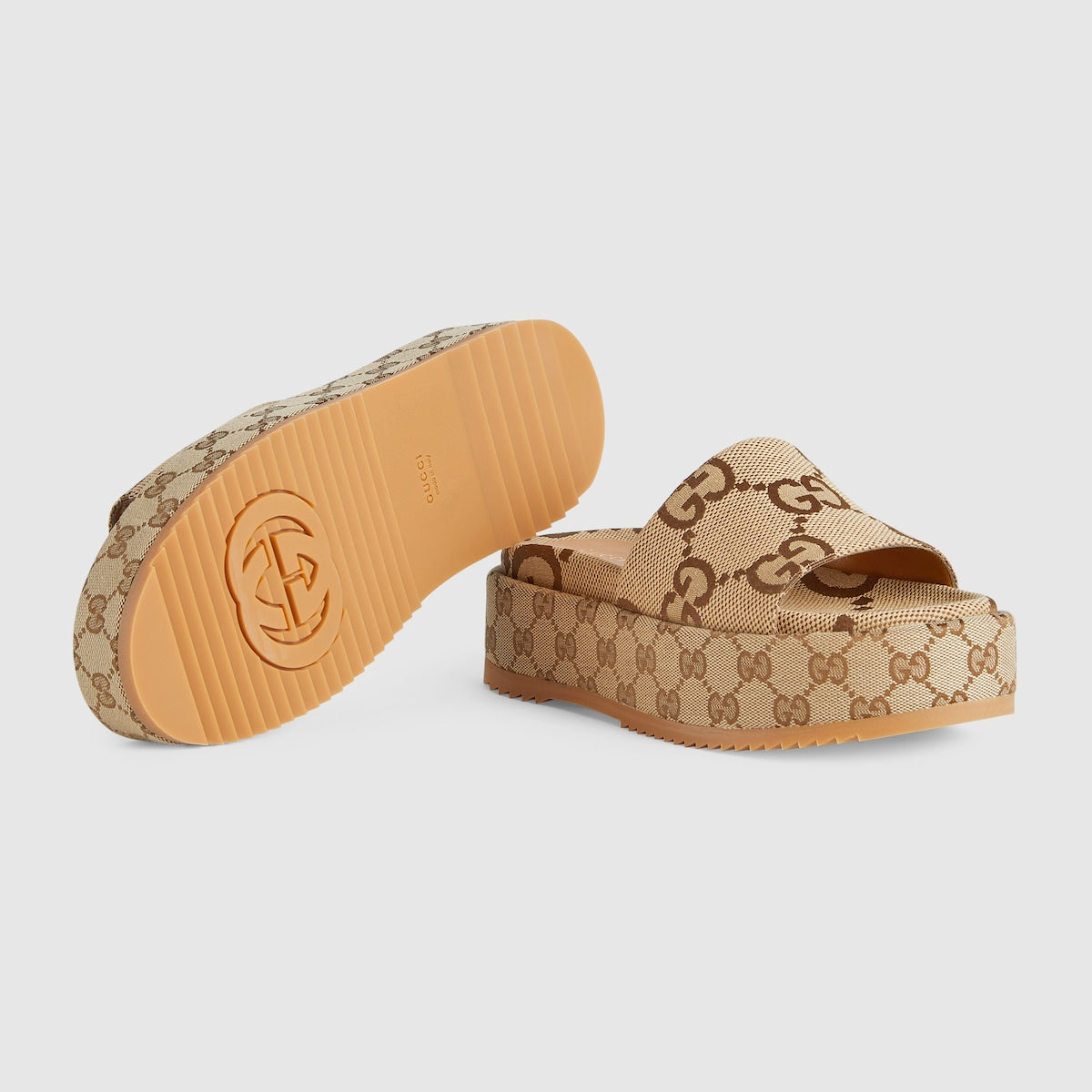 New Luxury Fashion Women's Slides with Super Double G Embellishment  55mm