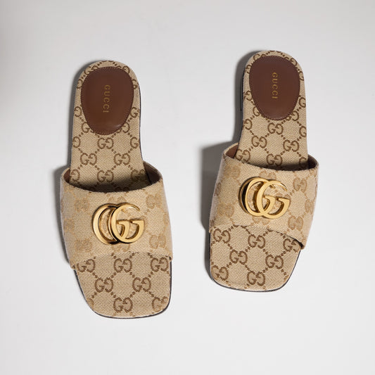 New Luxury Fashion Women's Double G Slippers