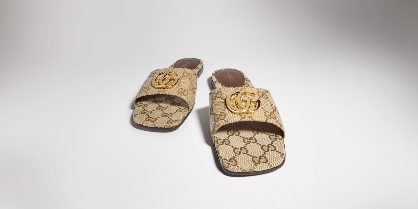 New Luxury Fashion Women's Double G Slippers