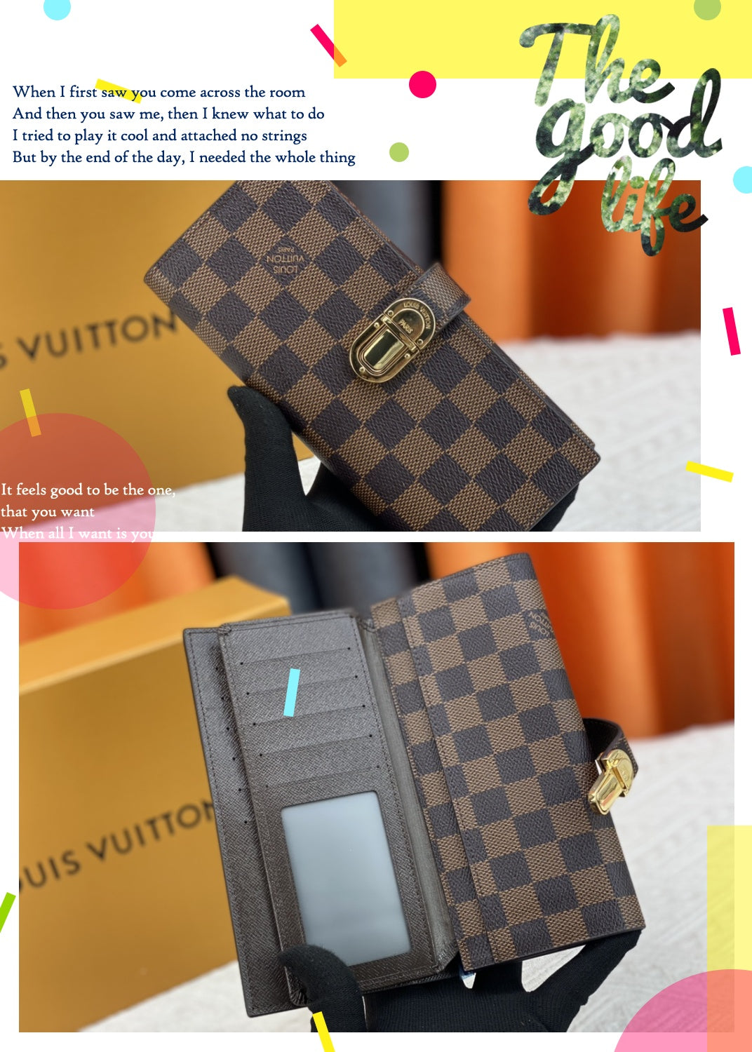 New Curieuse Retro V-Home Multi Slot Women's Foldable Large Capacity Wallet