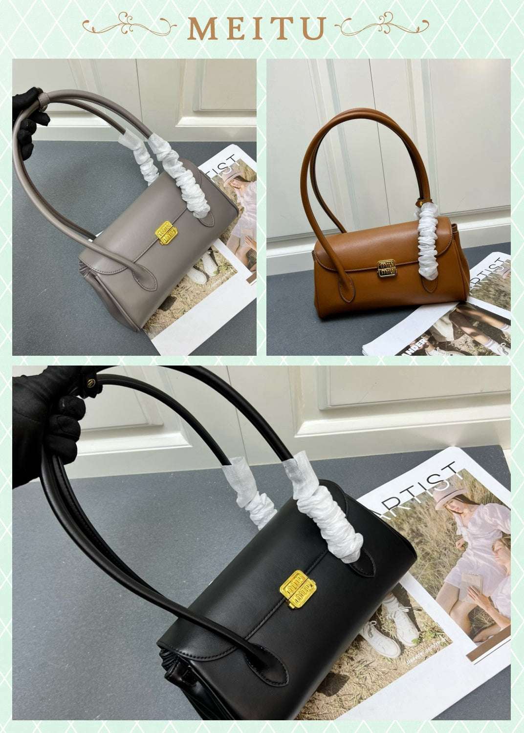 New Fashionable, Exquisite, Versatile Fashion Show Semi Shaped  Handbag Crossbody Bag