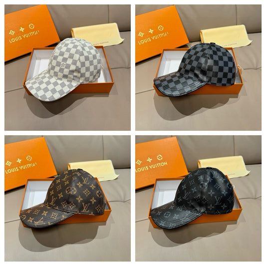 New Classic Trendy Fashion Vintage Pattern Men's and Women's Cowhide Baseball Hats