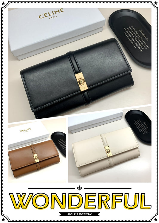 new fashion light luxury c&k long women's high-end multifunctional wallet card bag