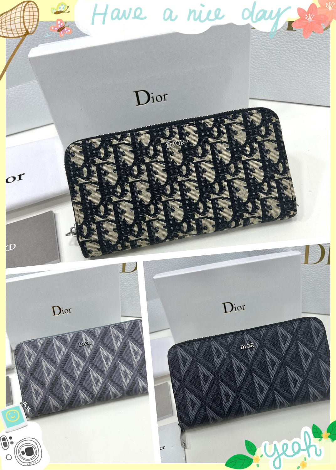 New European and American wallet popular men's coin purse card bag wallet long hand-held bag