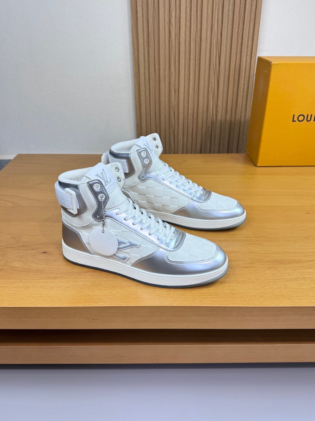 New luxury high-top fashion sneakers