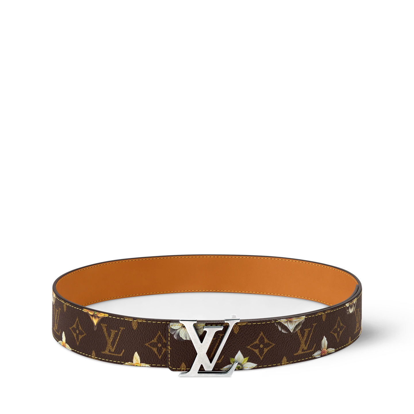 New Luxury Fashion Initiales Monogram Flower 40mm Reversible Belt